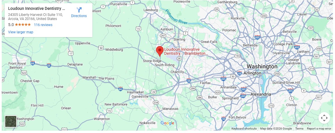 Loudoun Innovative Dentistry map